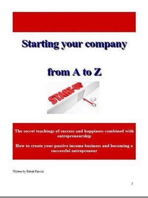 cover image of Starting a Company From a to Z